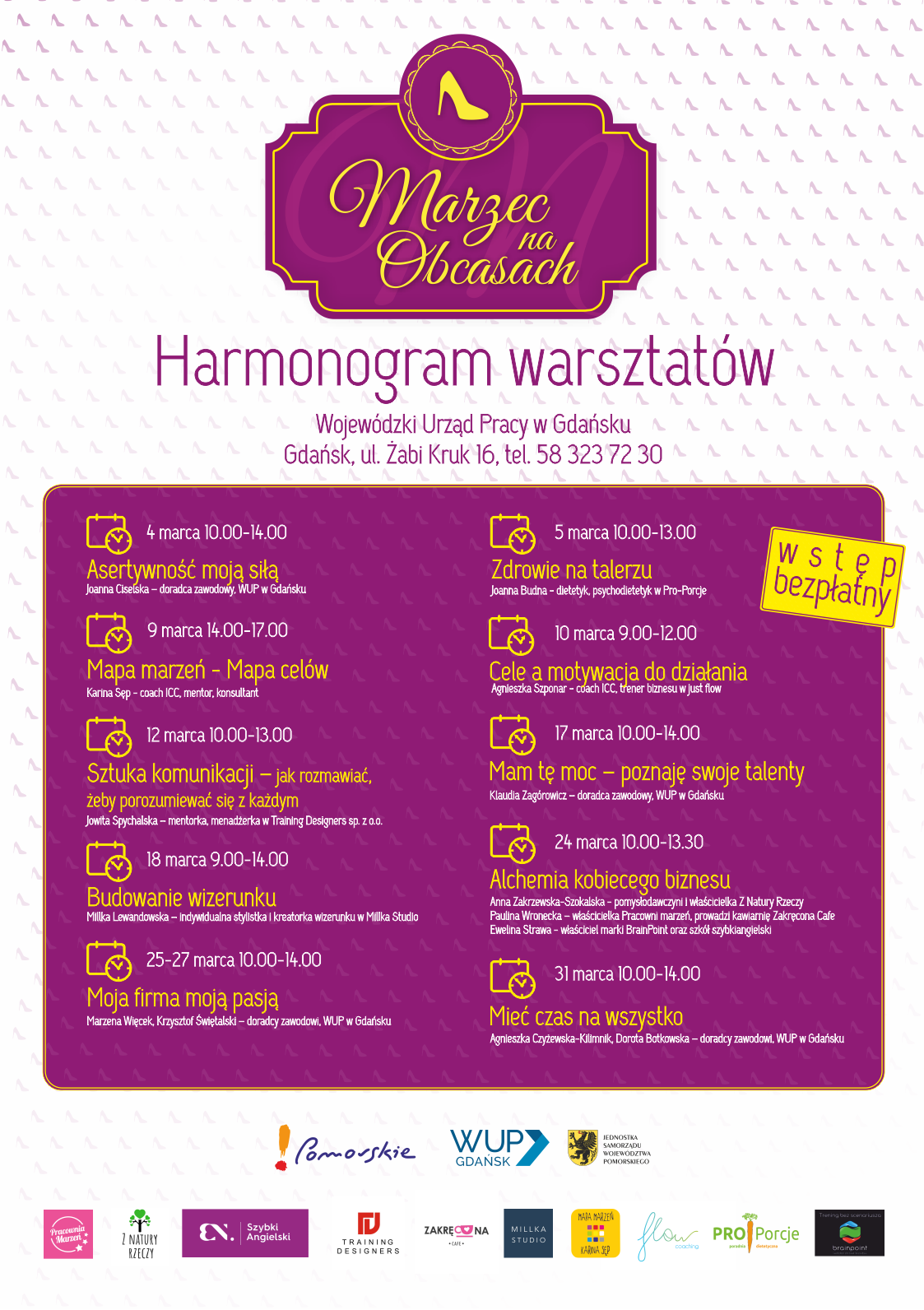 Harmonogram warsztatów