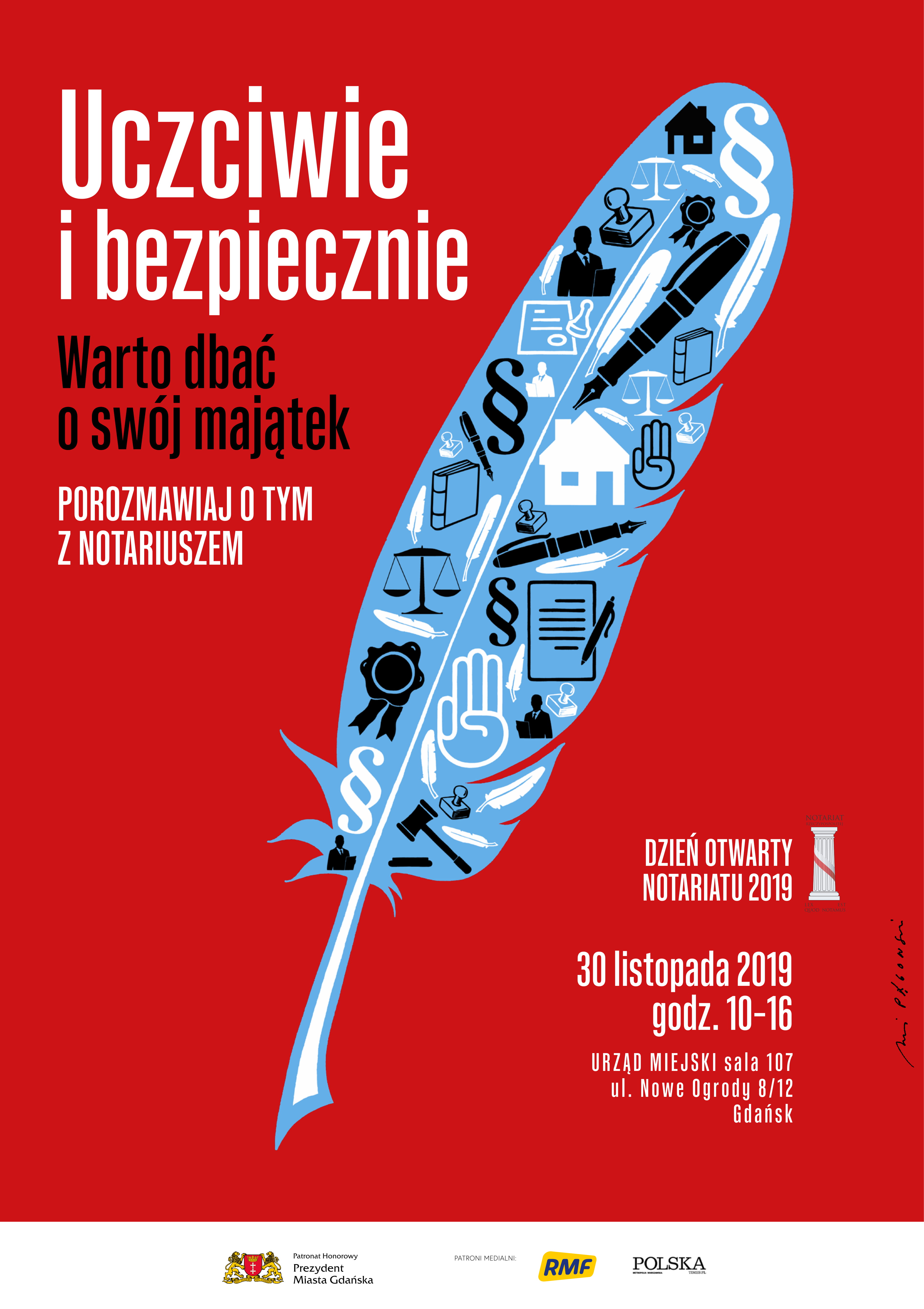 Ulotka informacyjna pt. Dzień Otwarty Notariatu 